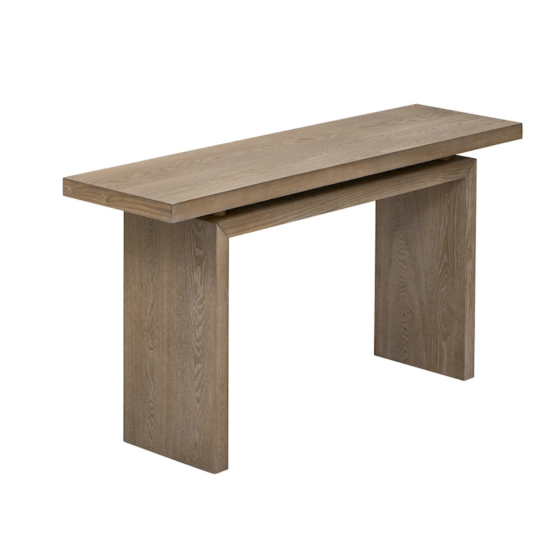 59 Floating Console Table with Ash Veneer