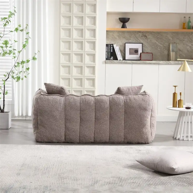 Modern Chenille Recliner Sofa with High Resilience Foam