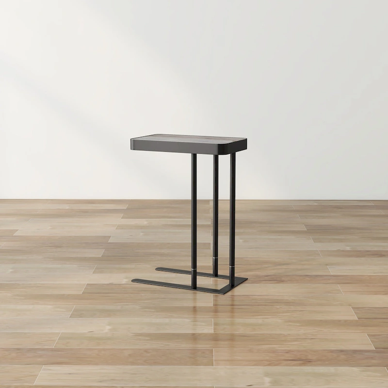 Schofield Industrial 20-inch Metal C-Shape Slide-open Top Side Table by Furniture of America