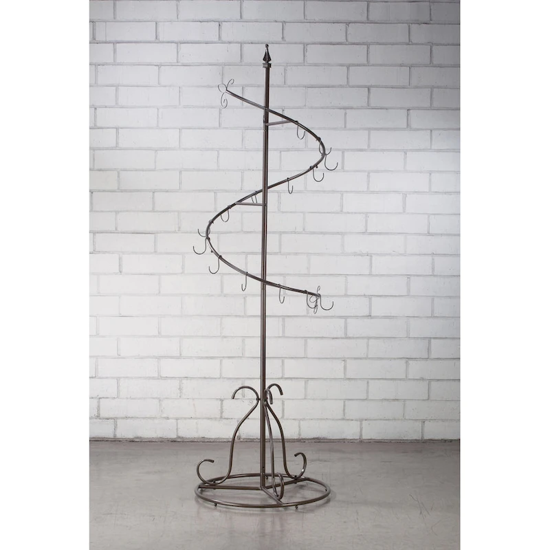 Brown Metal Classic Spiral Purse Tree