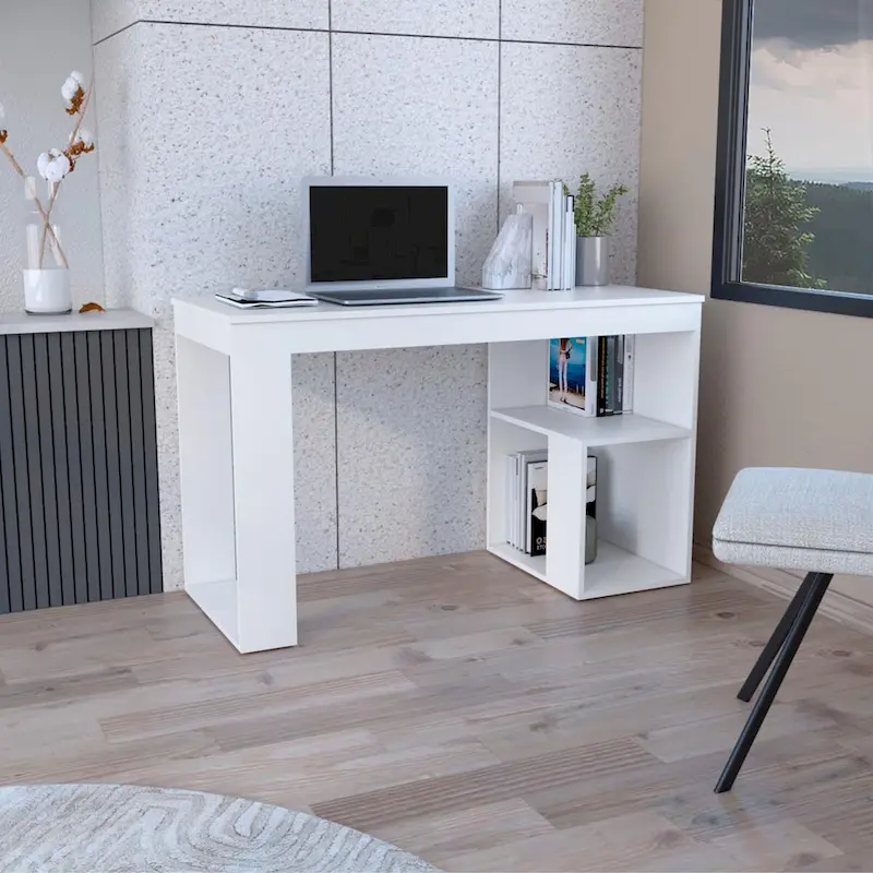 Astana 47 Computer desk with storage shelves