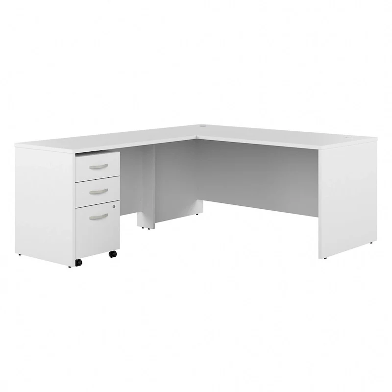 Studio C 66W L-Shaped Desk with Drawers by Bush Business Furniture