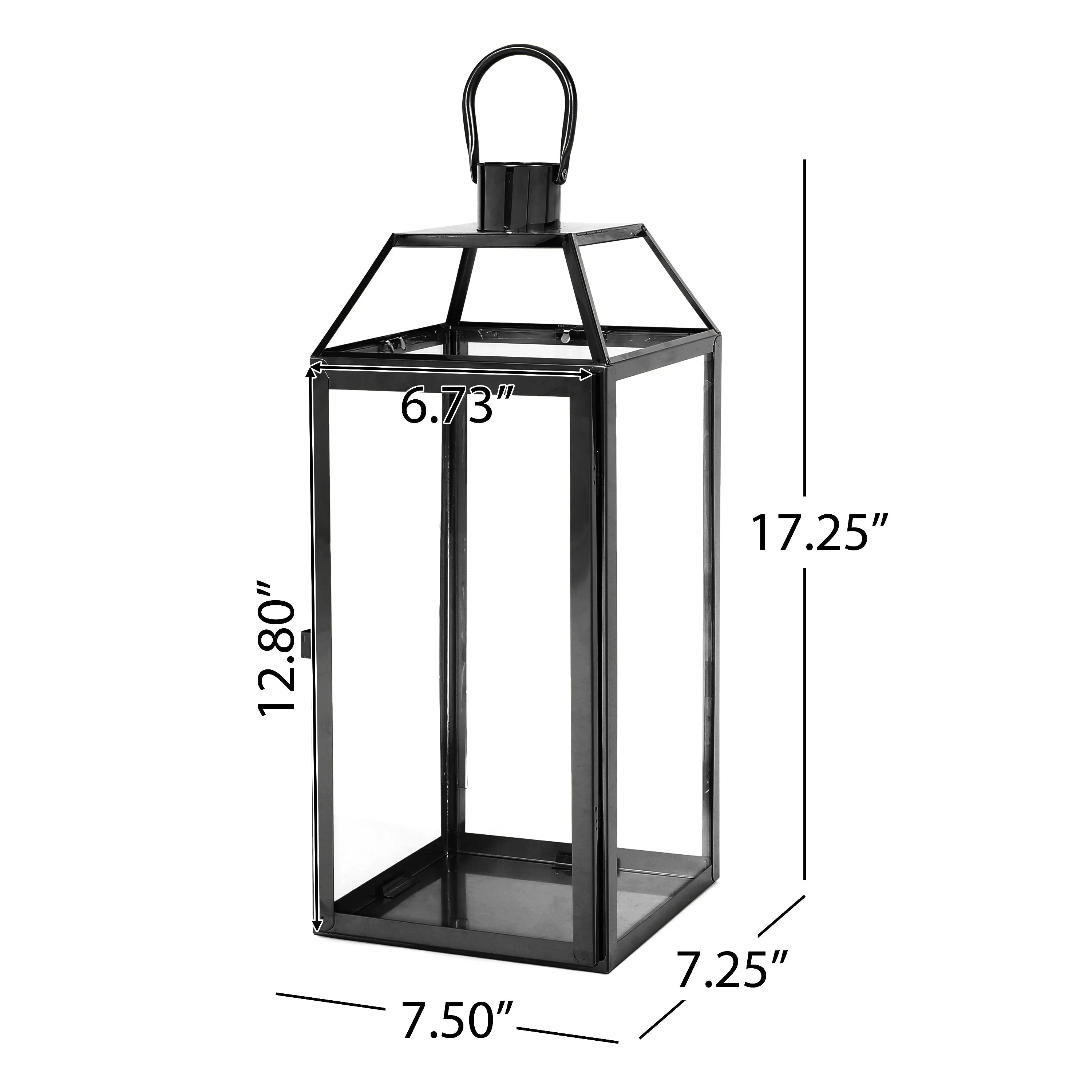 Hamel 18 Modern Stainless Steel Lantern