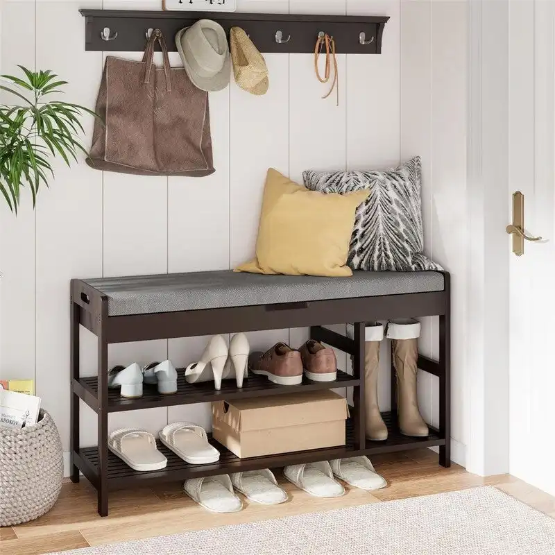 Entryway Storage Bench - 11.4 D x 36 W x 19.7 H