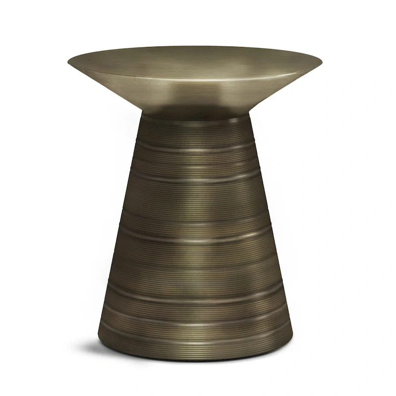 WYNDENHALL Bernhardt Industrial 18 inch Wide Metal Accent Side Table, Fully Assembled