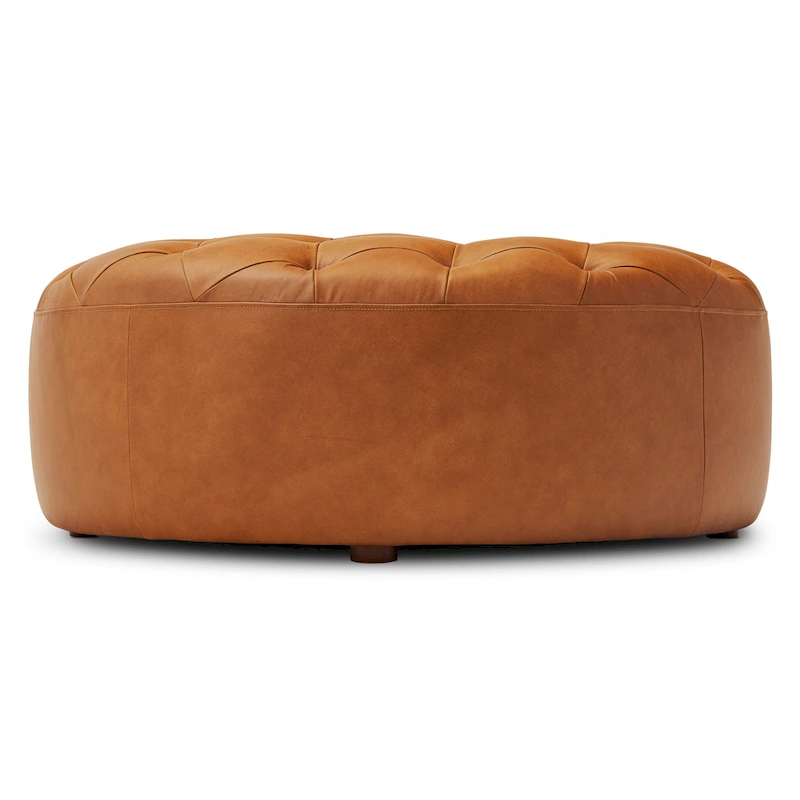 Poly & Bark Ascot Ottoman - Full Grain Genuine Italian Leather