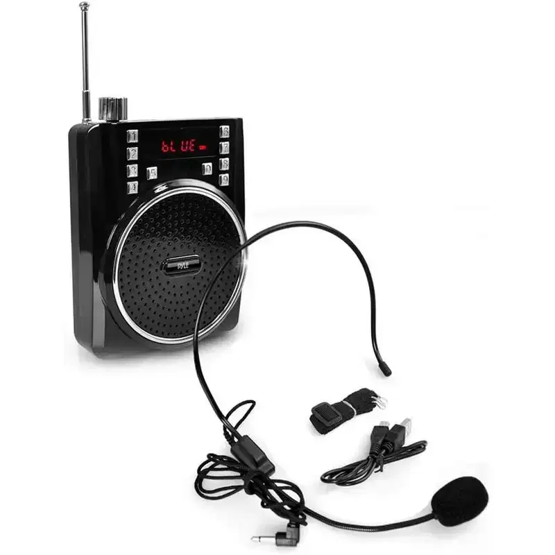 Pyle PWMA40BT Waist Band Portable PA System  Voice Amplifier, MP3 Bluetooth Speaker