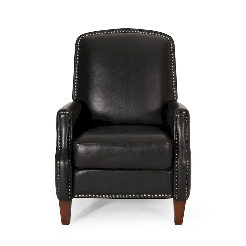 Cavanaugh Upholstered Pushback Recliner with Nailhead Trim by Christopher Knight Home
