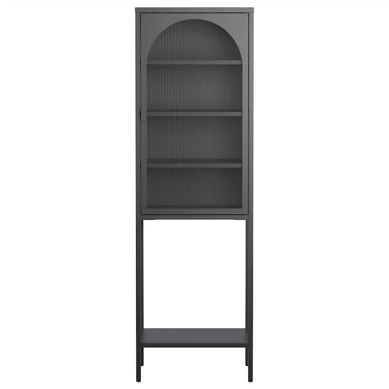 Metal Glass Door Display Storage Cabinet