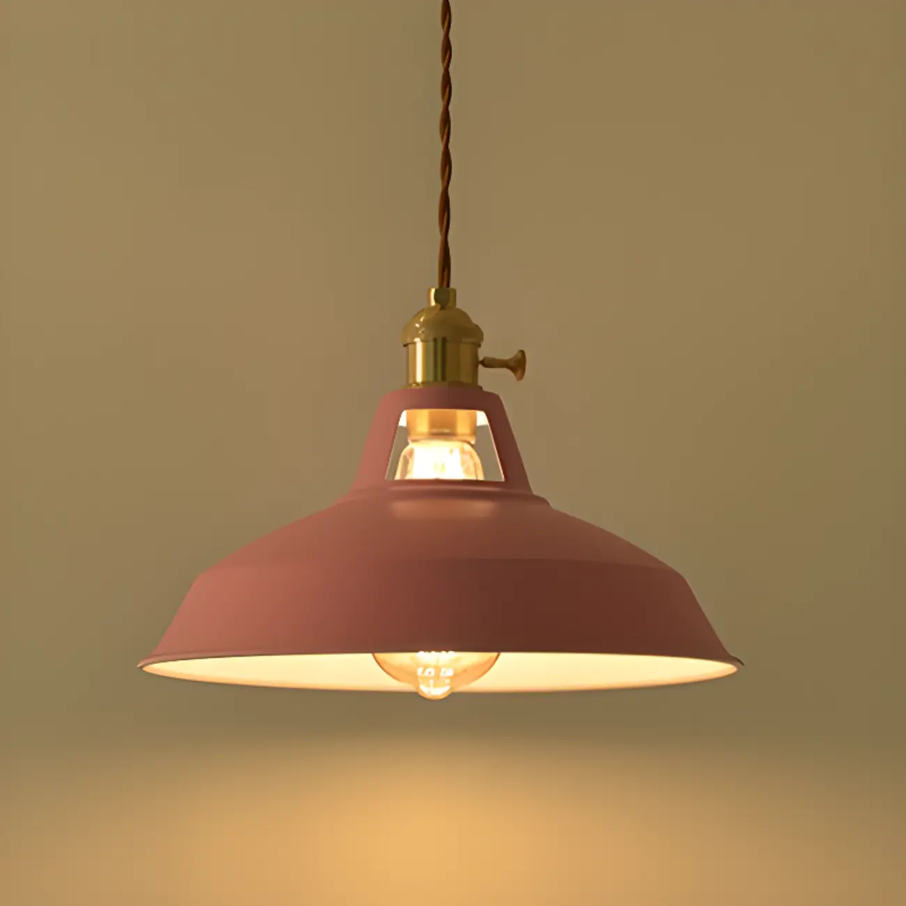 Macaron Iron Dome Pendant Lamp with Hardwired
