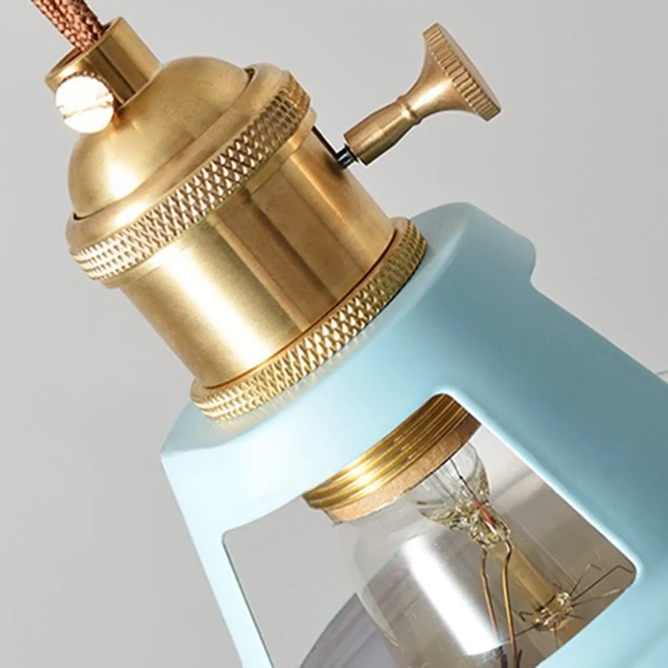 Macaron Iron Dome Pendant Lamp with Hardwired