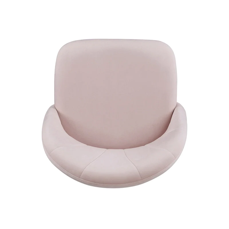 Velvet Curved Swivel Desk Chair