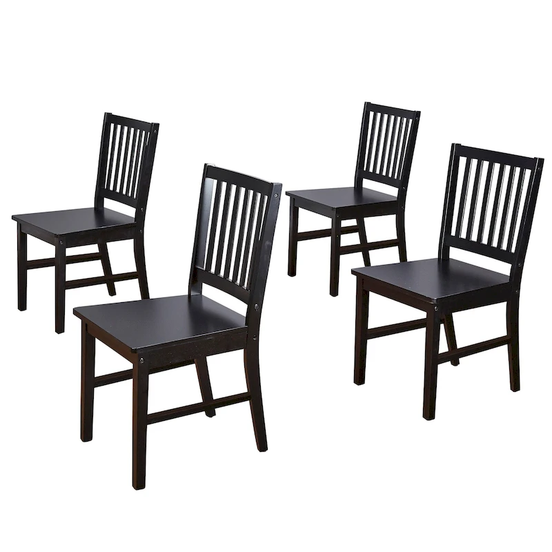 Simple Living Solid Wood Slat Back Dining Chairs (Set of 4)