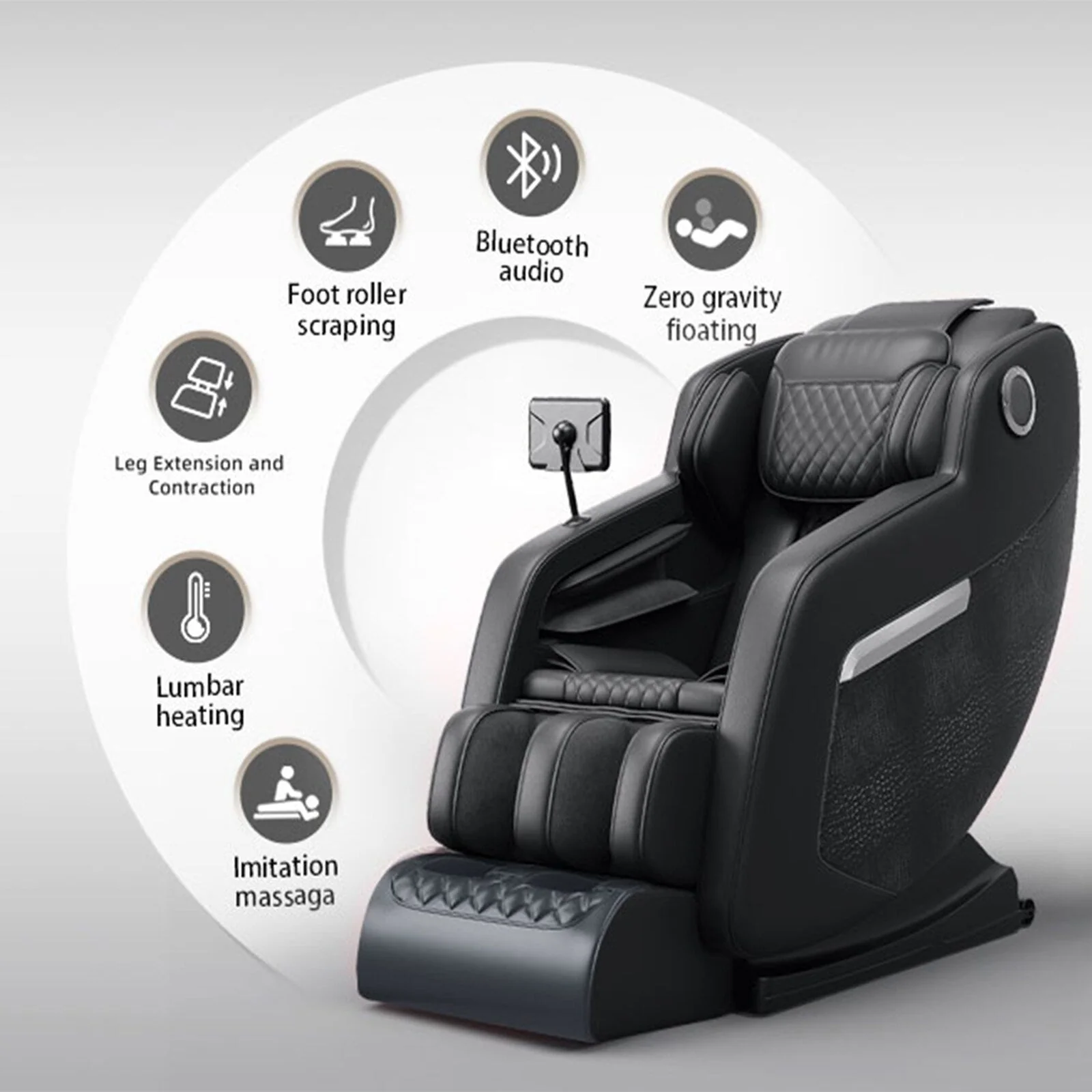 Zero Gravity Massage Recliner Chair with Full Body Massage, Heating, and Built-in Bluetooth Audio