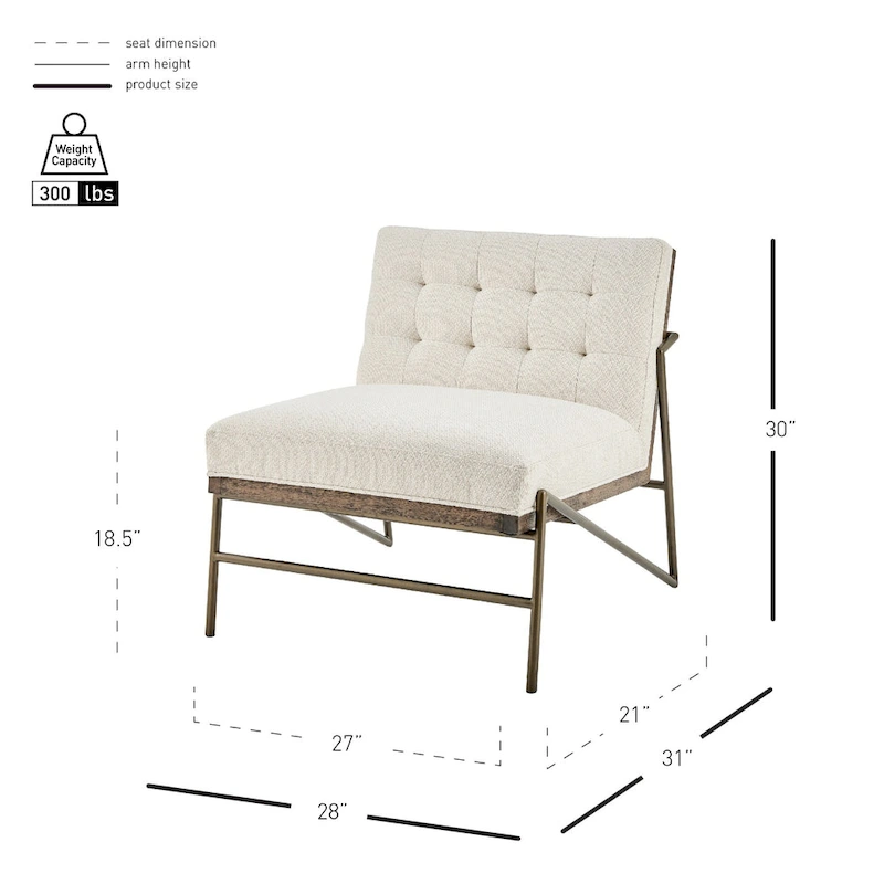 Marlow Fabric Accent Chair.