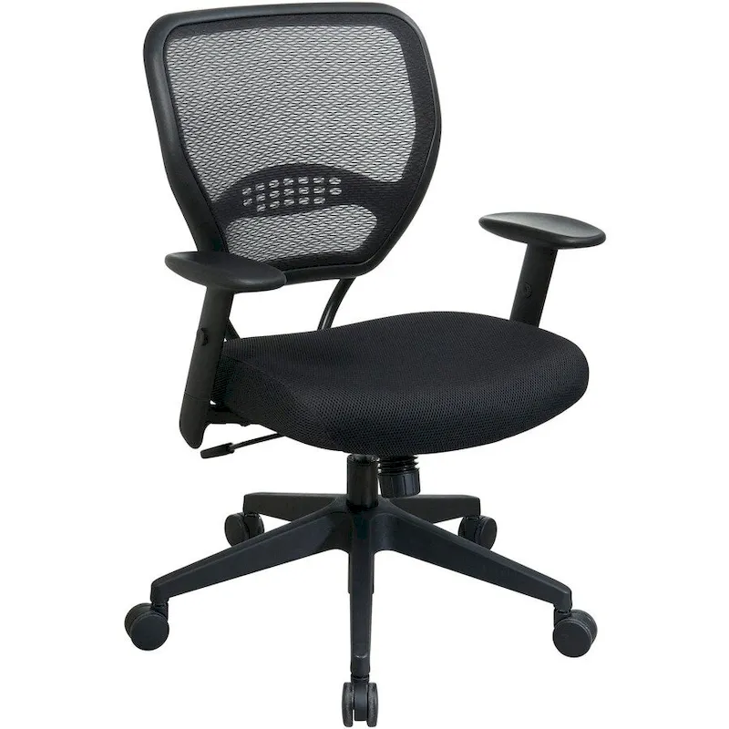 Managerial Low-Back Chair, 27x26-1/2x42, Black