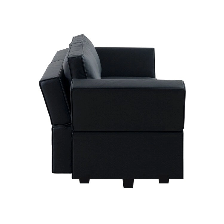 Modular Convertible Sectional Sofa Bed Sleeper Loveseat Couch