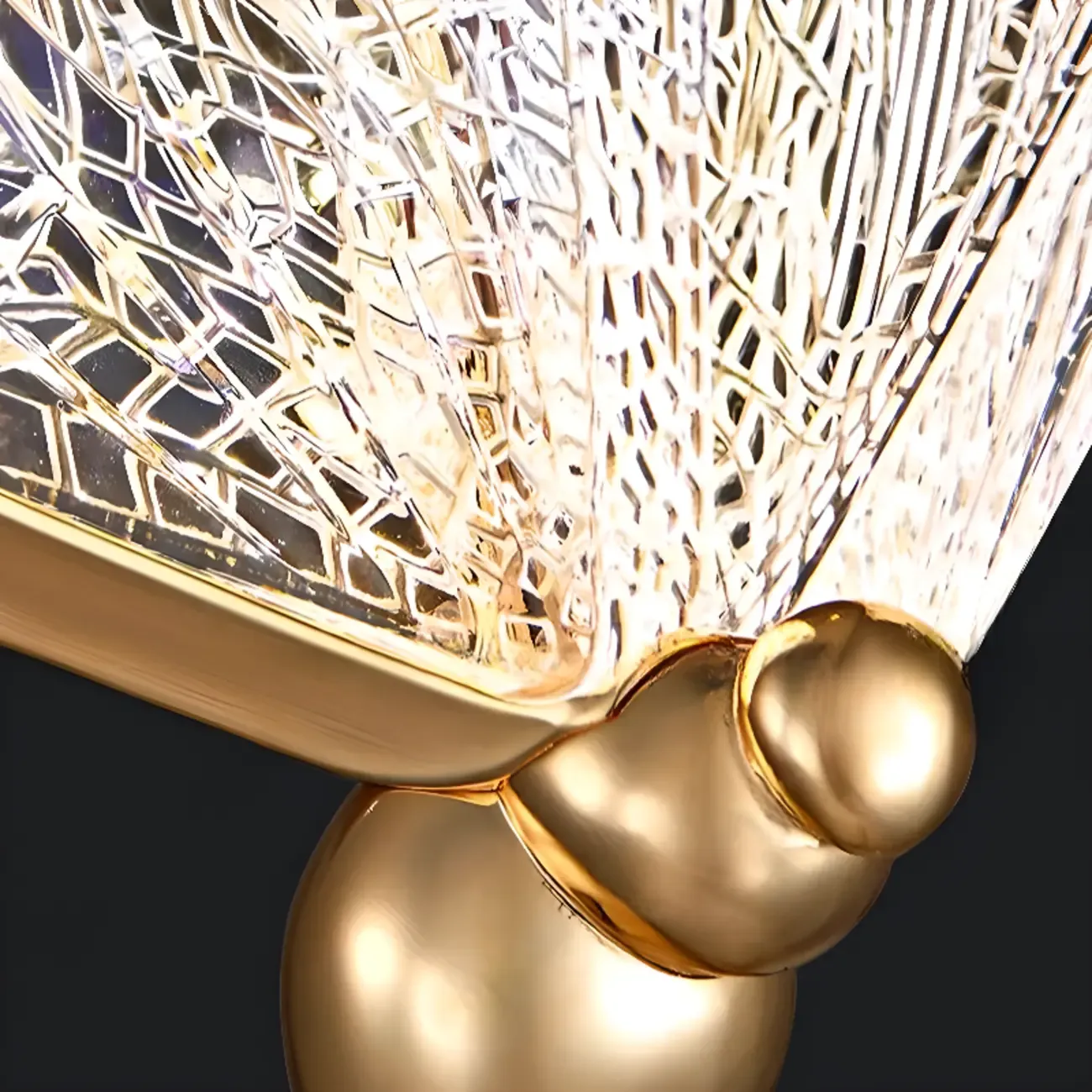 Modern Crystal Linear Butterfly Chandelier Light with Remote