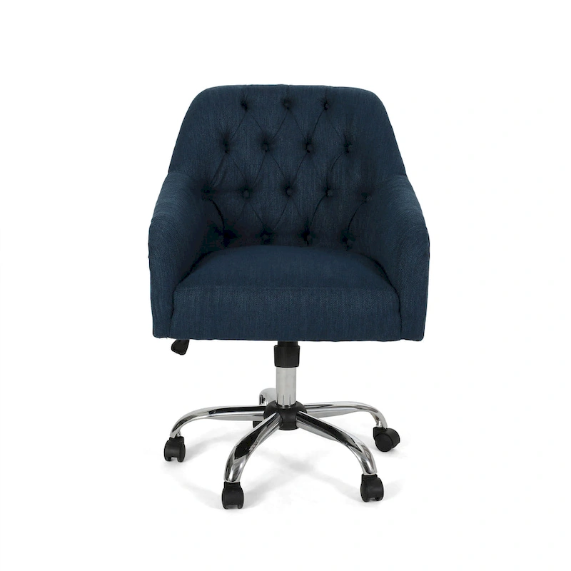 Barbour Upholstered Swivel Office Chair by Christopher Knight Home - N/A