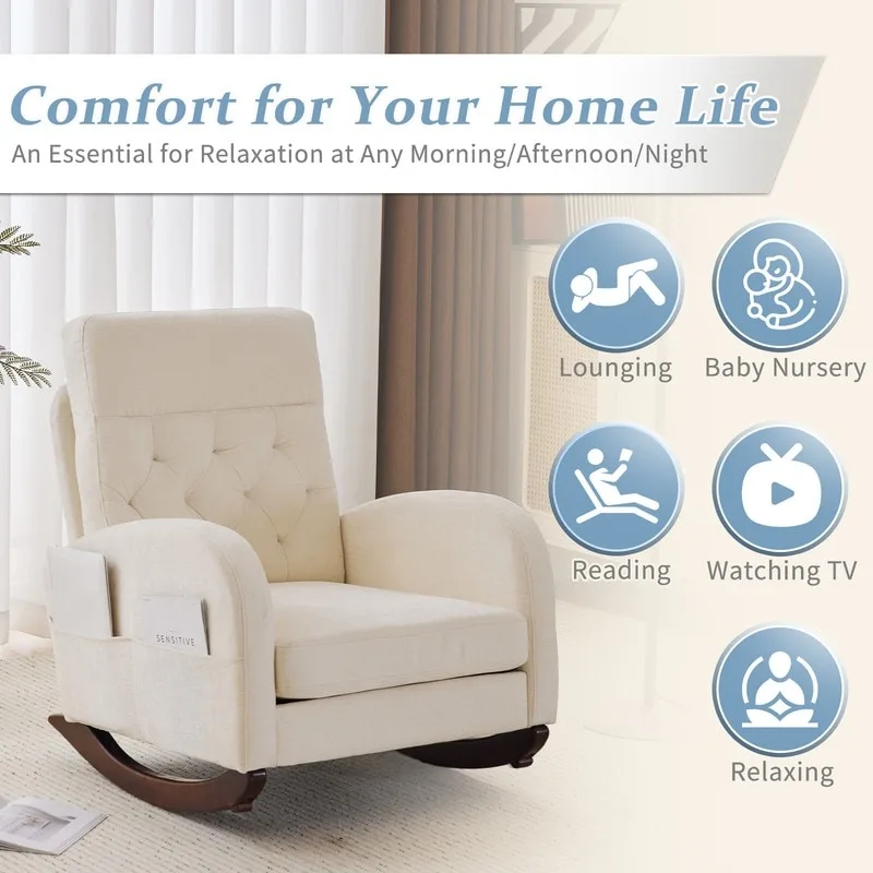 Upholstered Rocking Chair