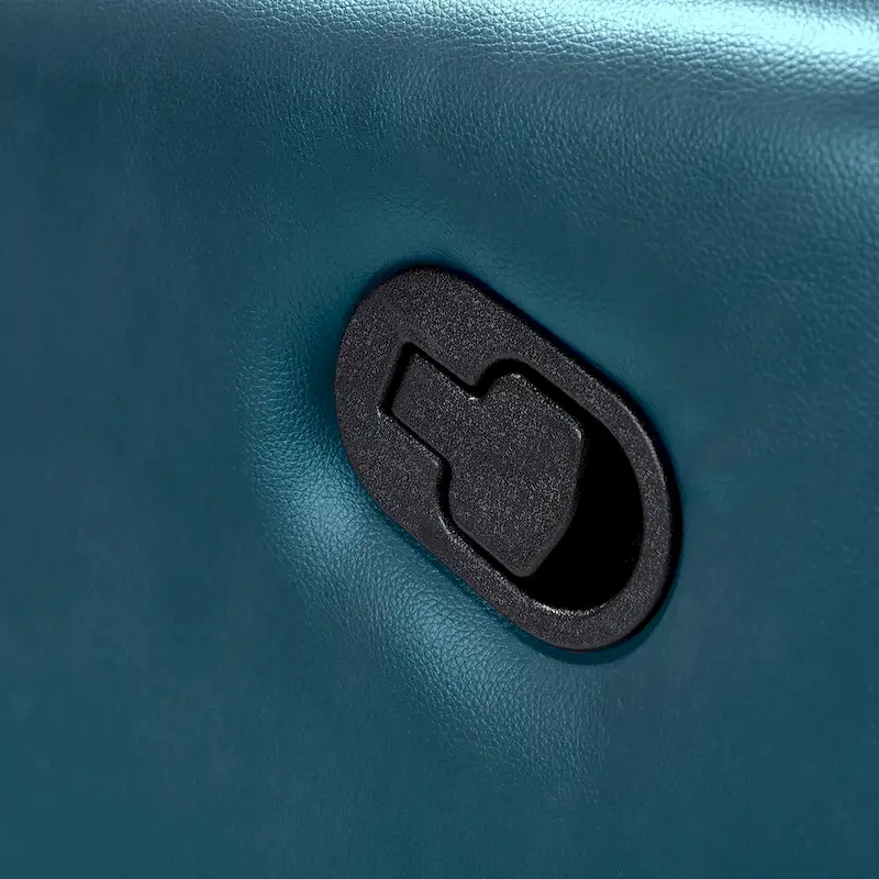 Leather Manual Swivel Recliner