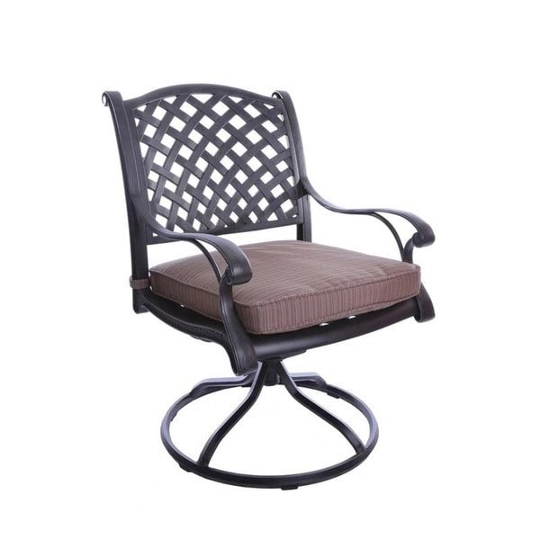 South Ponto 5-piece Aluminum Square Dining Set with Swivel Chairs by Havenside Home