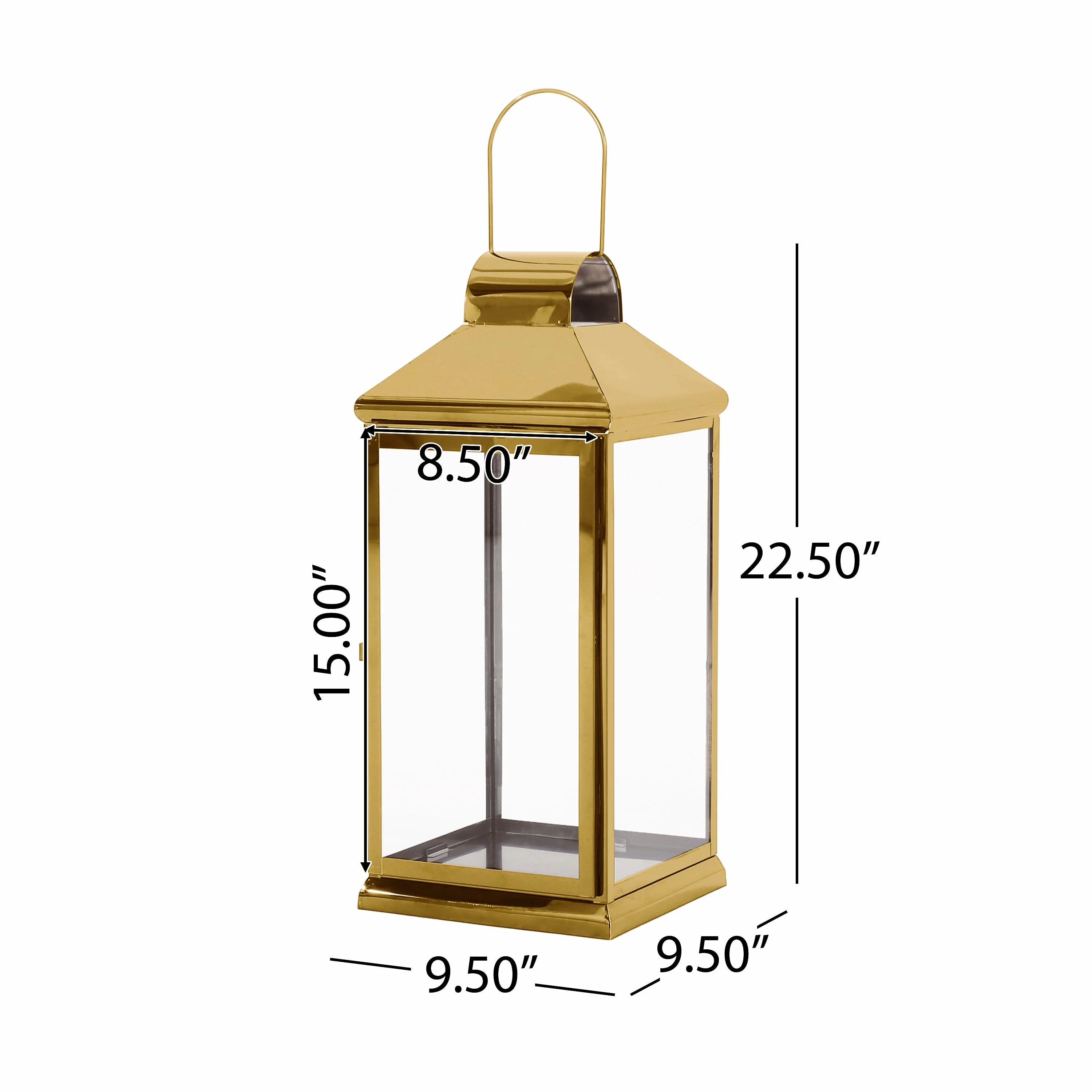 Tilson 22 Modern Stainless Steel Lantern