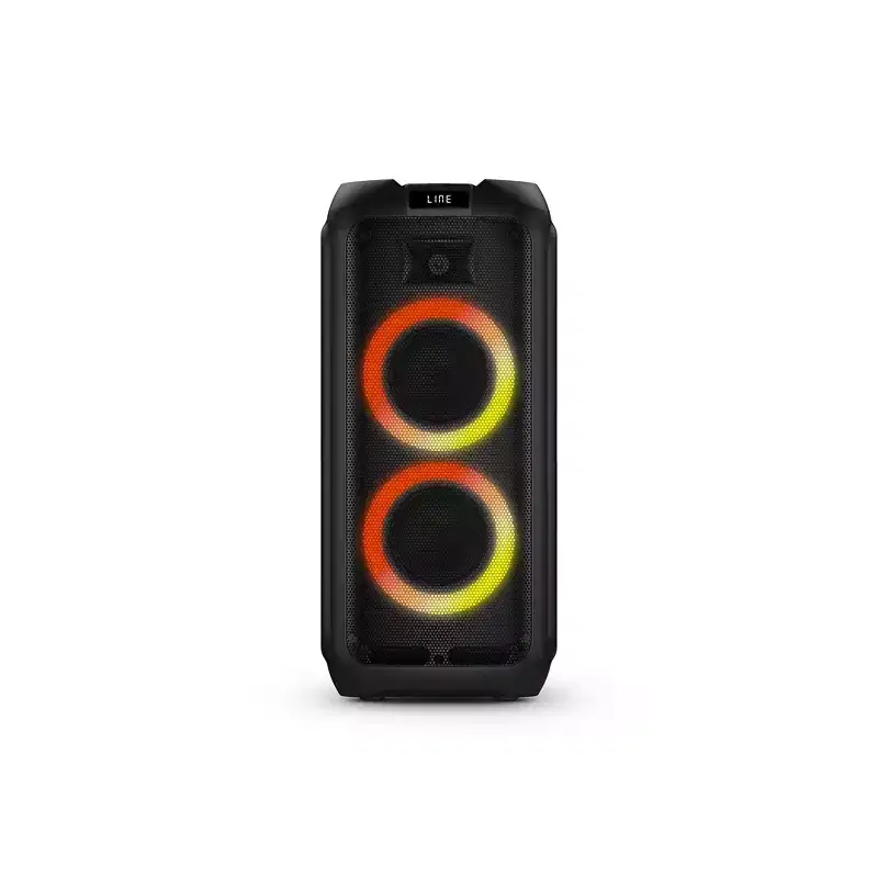 PHILIPS Bluetooth Party Speaker with Powerful Bass, LED Lights, FM Radio, USB, TWS, Loud Wireless Sound, Mic and Guitar Inputs, Karaoke Ready (Corded)