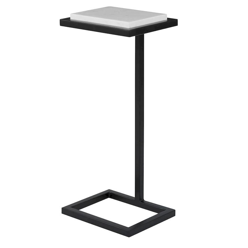 White Martini End Table - 8D x 10W x 23H