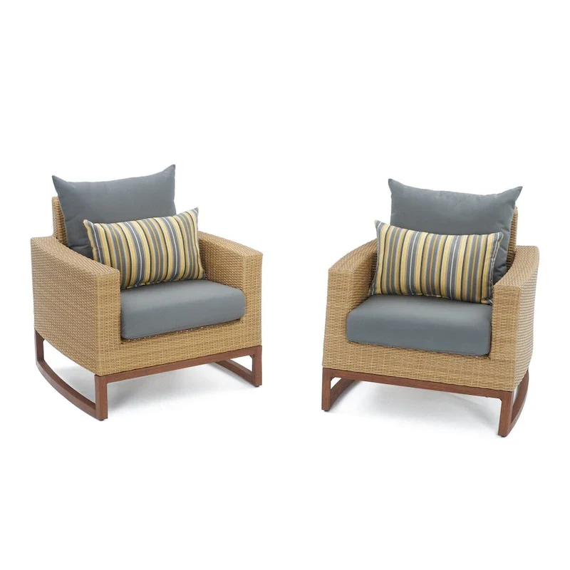 Milli 2 Piece Sunbrella Outdoor Patio Club Chairs