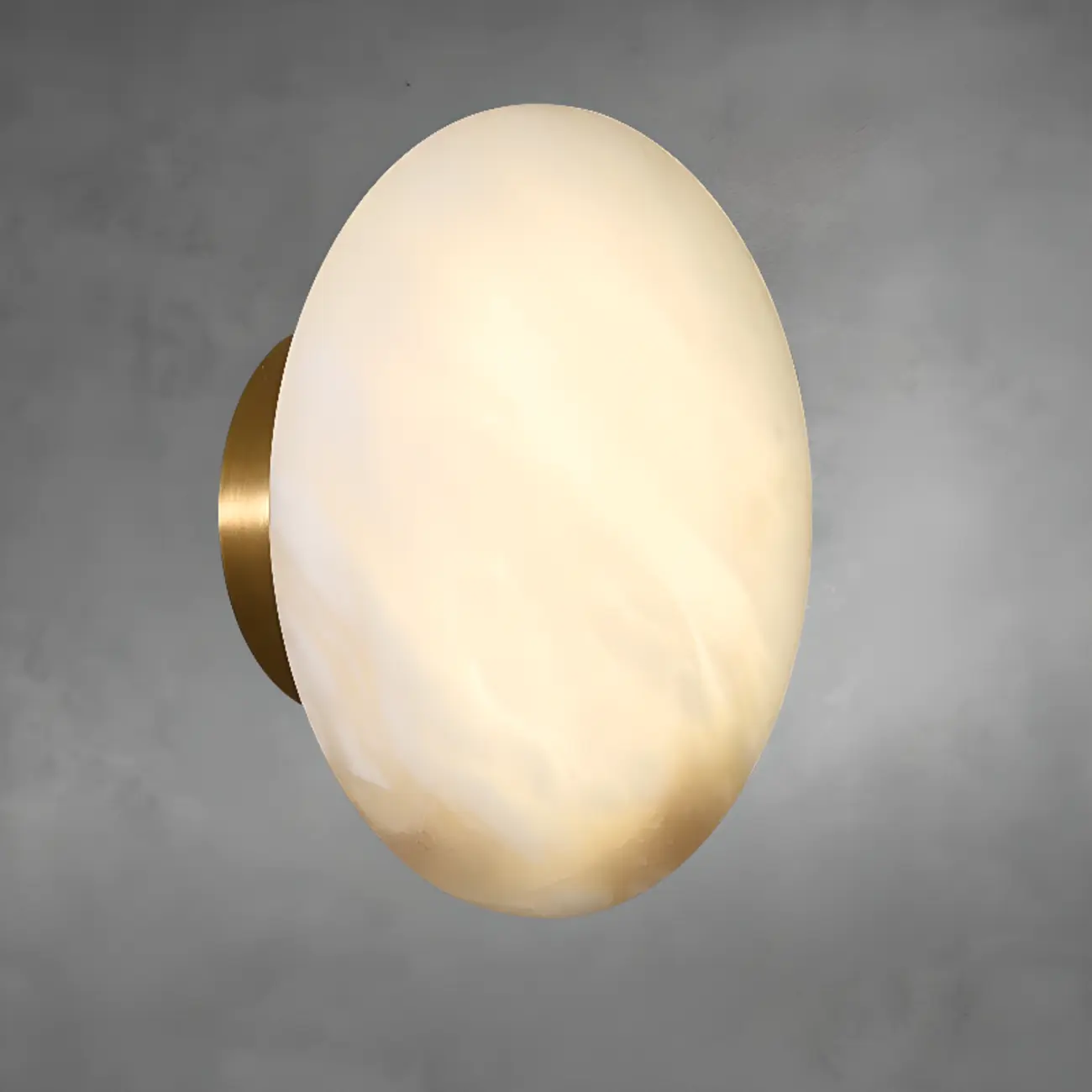 Modern Geometric Metal Wall Light with Gold Finish