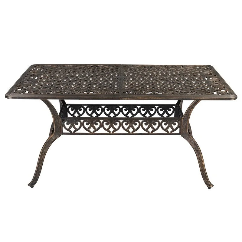 Patio 59 Cast Aluminum Outdoor Dining Table