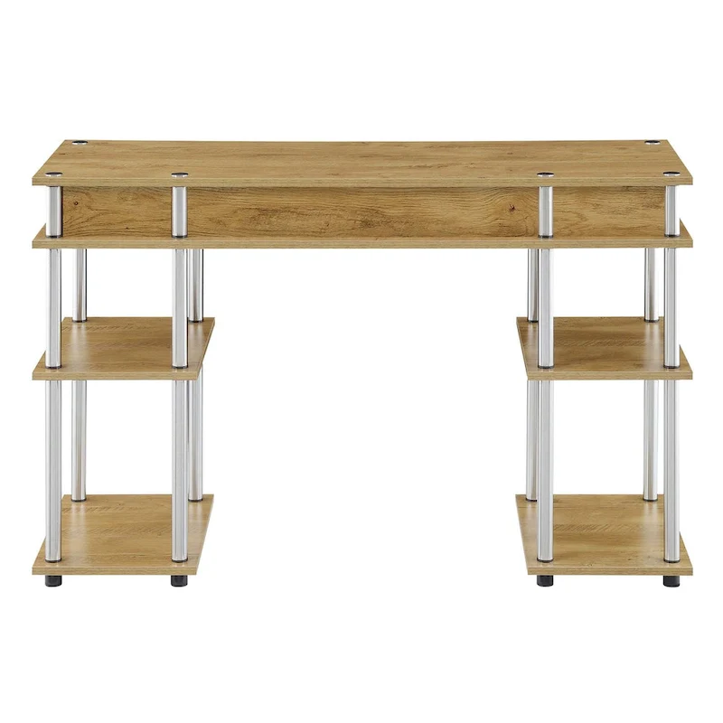 Designs2Go No Tools Student Desk with Shelves