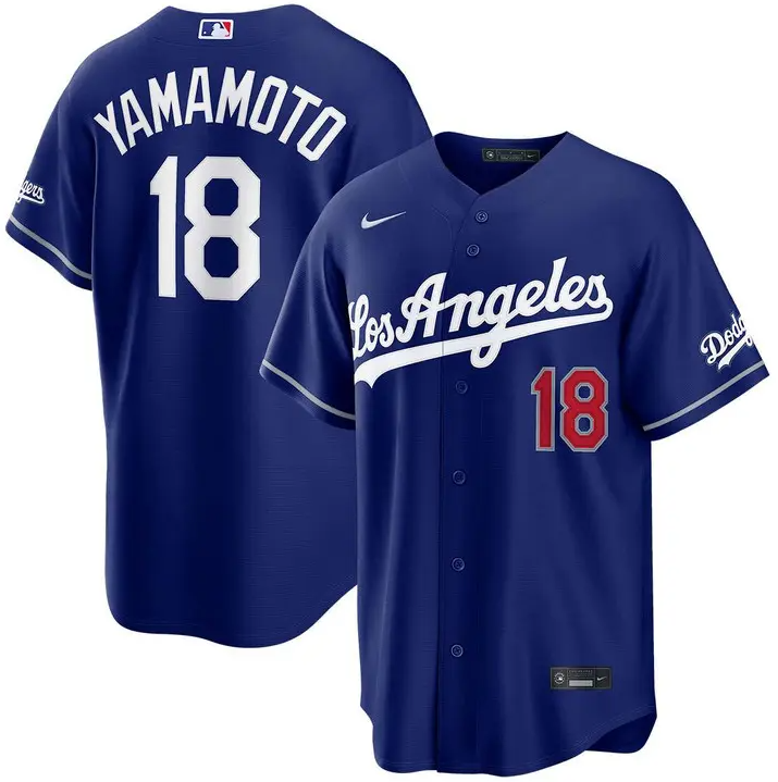 Dodgers 2026 Yoshinobu Yamamoto Royal Alternate Stadium Jersey Stitched