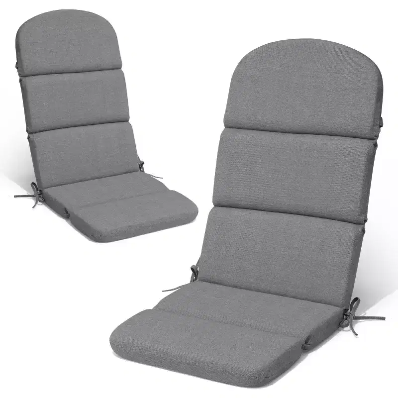Crestlive Products Adirondack Chair Cushion High Back Patio Water Resistant Fade Resistant