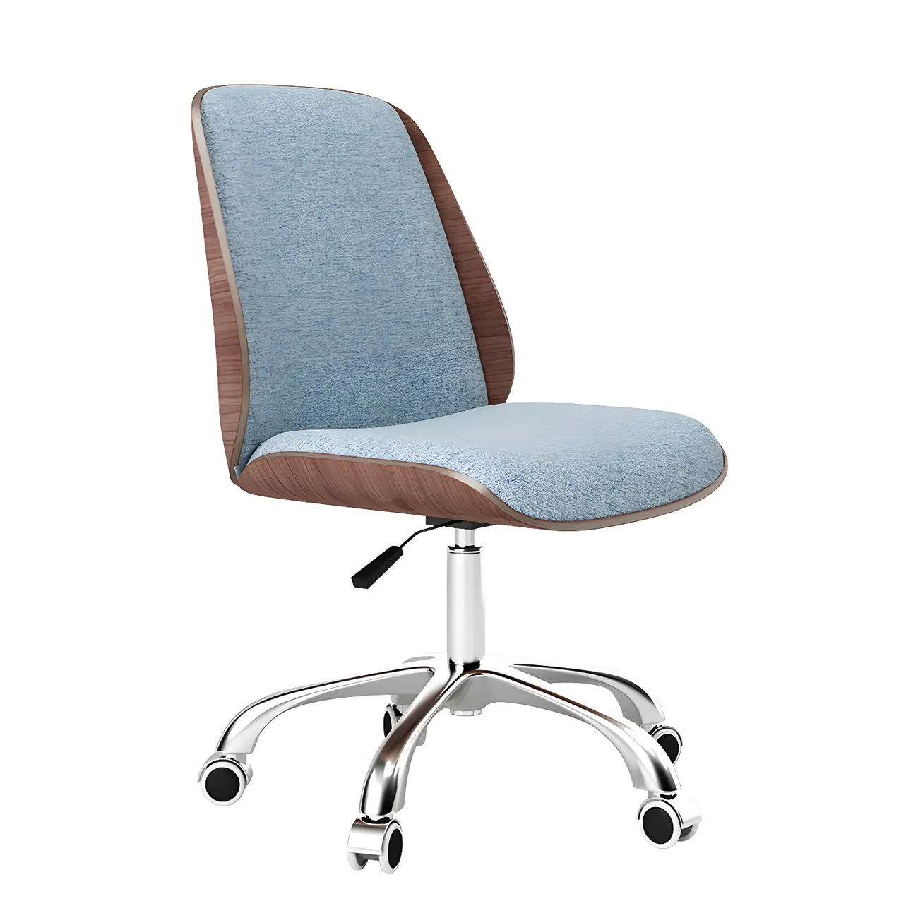 Modern Leather Upholstered Swivel Office Chair
