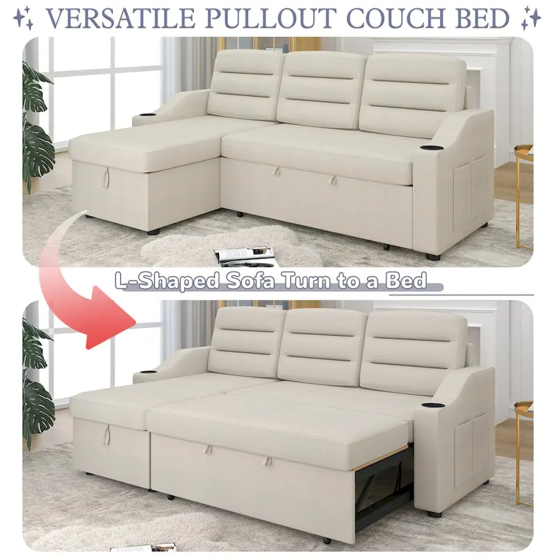 Convertible Sleeper Combo Sofa