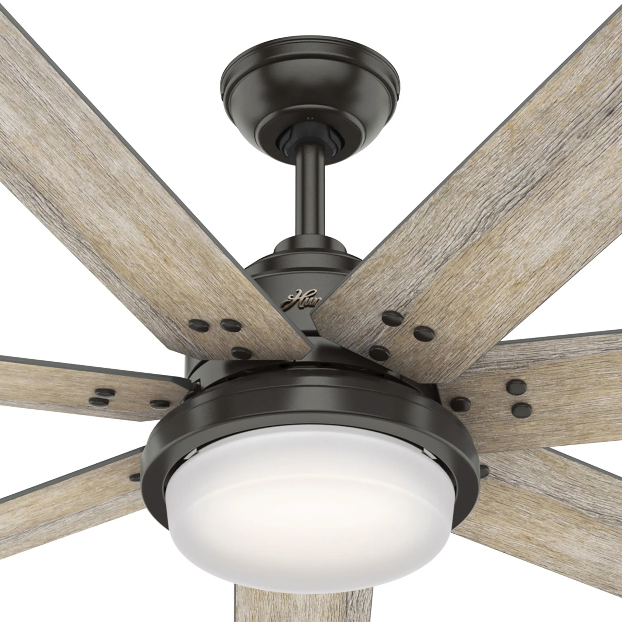 Hunter WiFi Whittington Ceiling Fan with LED Light, Handheld Remote - Windmill - Industrial, Farmhouse, Rustic - SMART FAN!