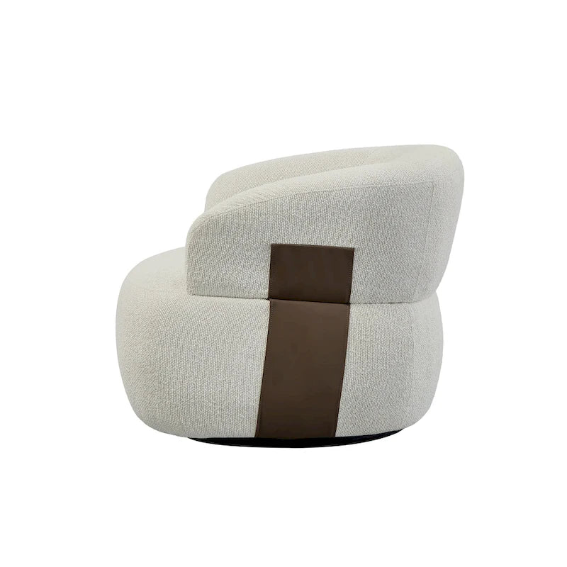 Kieon 33 W 360 Swivel Modern Barrel Chair Accent Chair Set of 2