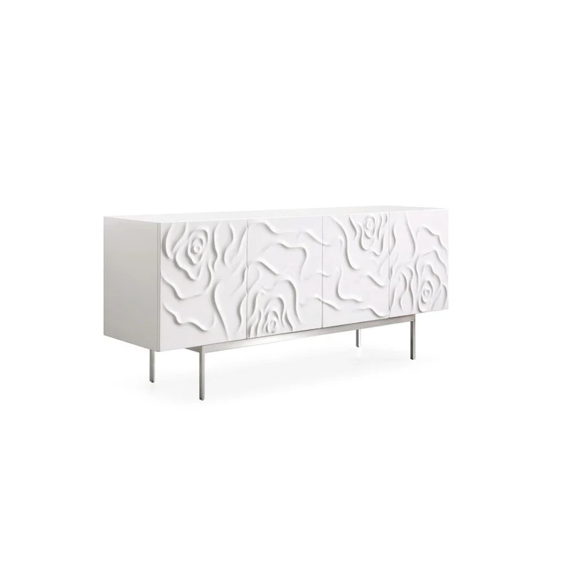 Modrest Gwen Modern White High Gloss Buffet