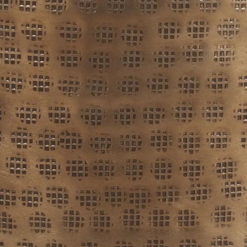 Ladd Handcrafted Boho Aluminum Drum Side Table by Christopher Knight Home - 15.00   L x 15.00   W x 17.50   H