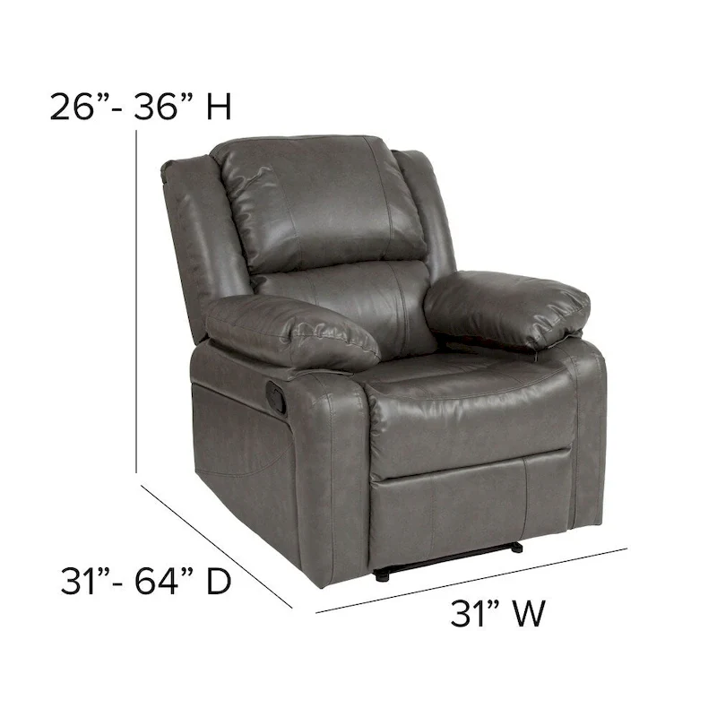Microfiber Pillow Back Recliner