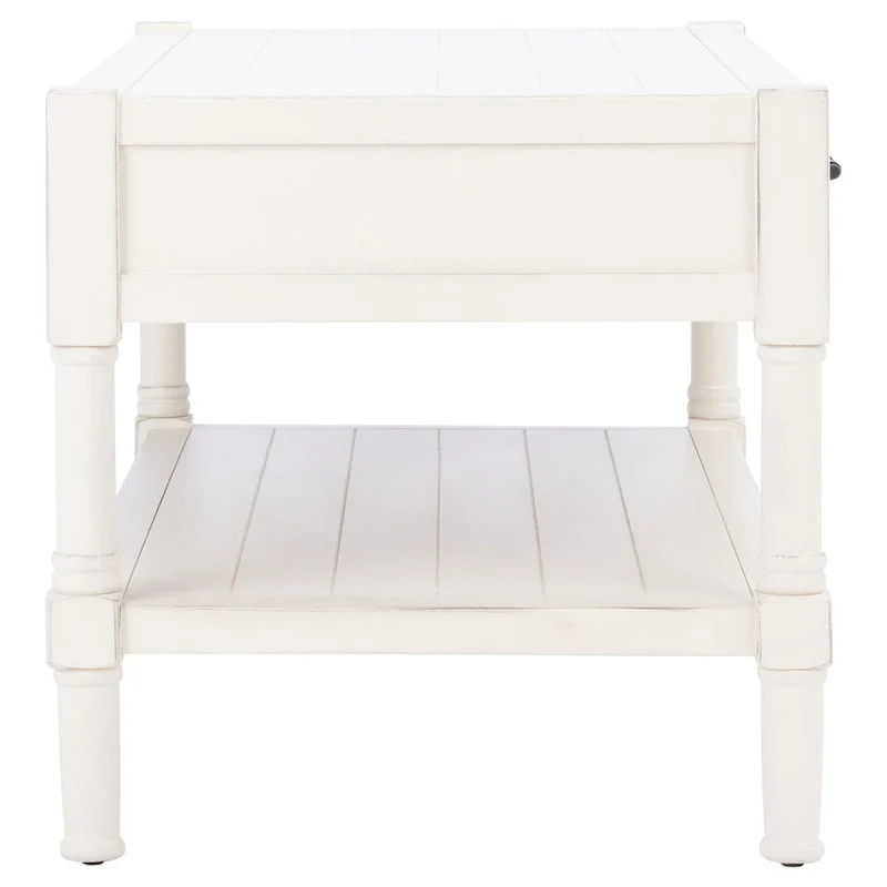 SAFAVIEH Alene 2-Drawer Bottom Shelf Coffee Table - 37.8 W x 19 L x 19 H - 38Wx19Dx19H