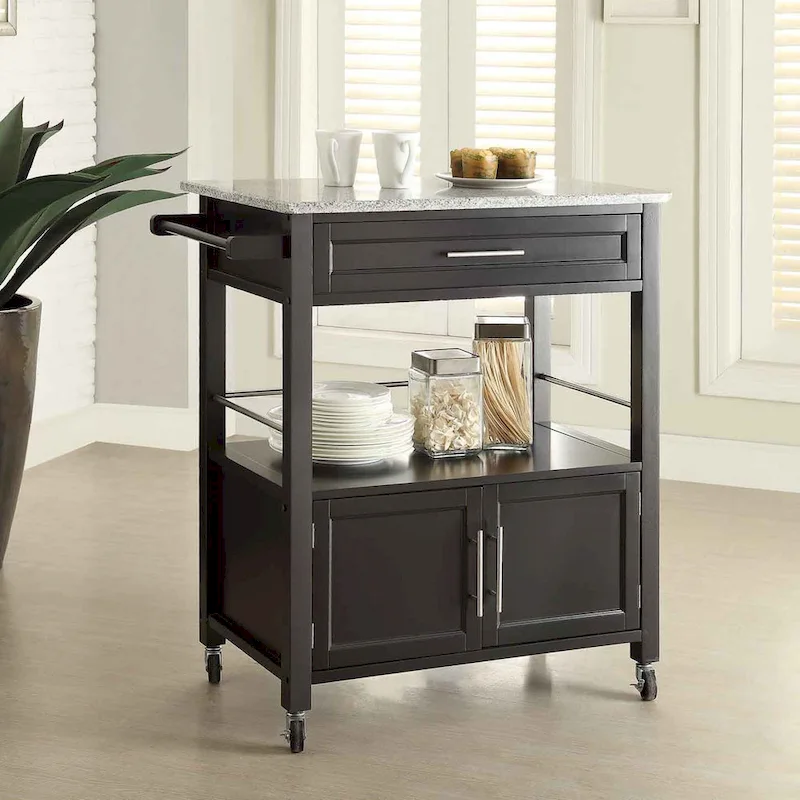 Porch & Den Bigelow Classic Mobile Kitchen Cart