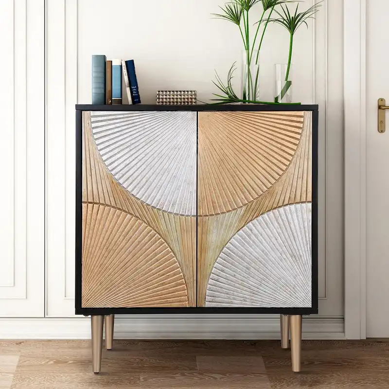 2-Door Accent Cabinet Bar Storage Sideboard Dining Room Buffets Bedroom Living room - 36 H x 31.5 W x 15.5D