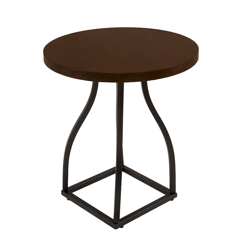 HomePop Lindsay Metal Base Accent Table