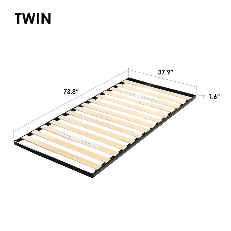 1.6 Inch Metal Bunkie Board with Wood Slats
