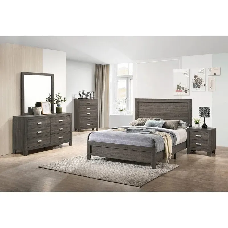 Anastasia Panel Bed - Classic Wood Bedroom Furniture