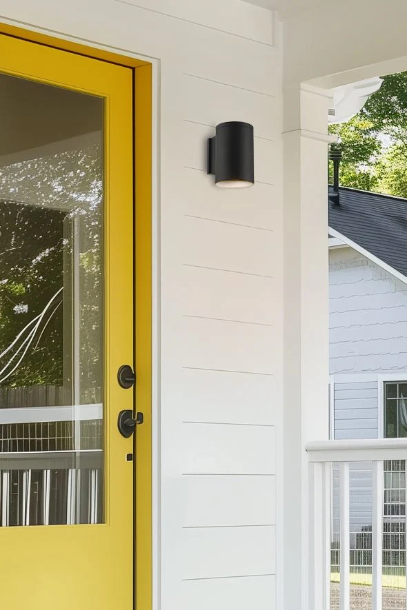 Enzo 8 Modern Outdoor Weatherproof Wall Sconce, 2-Pack