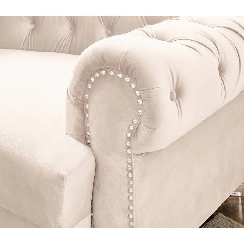 138.6 Velvet curved sofa Symmetrical Modular Sectional